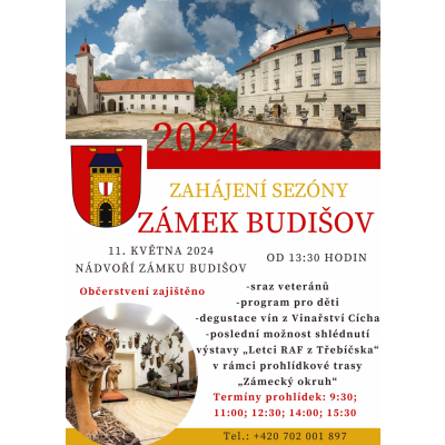 Zahájení sezóny v zámku Budišov 11.5.2024